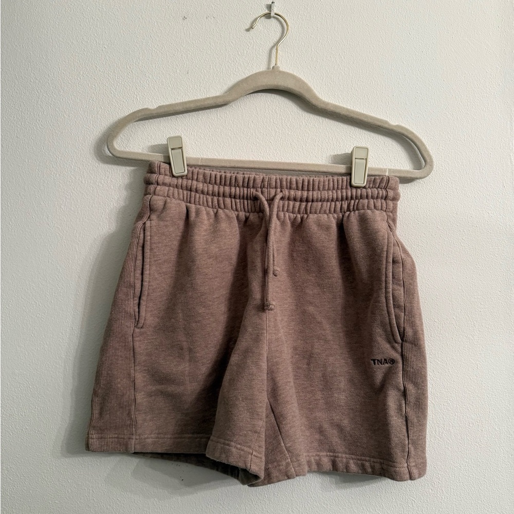 TNA Tan Sweatfleece Shorts